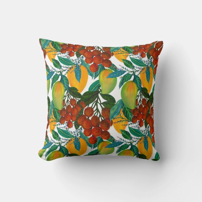 Coussin Mango exotique : Été sans joint (Recto)