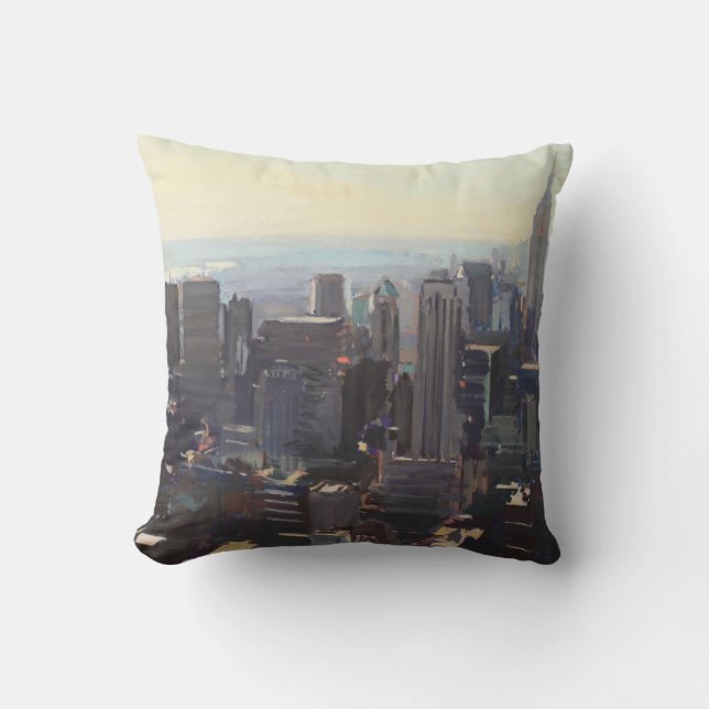 Coussin Manhattan du Rockefeller construisant 2012 (Recto)