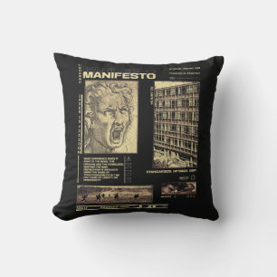 Coussin Manifeste - Conception Brutaliste