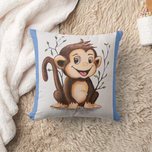 Coussin Manny le singe 2 côté (Couverture)