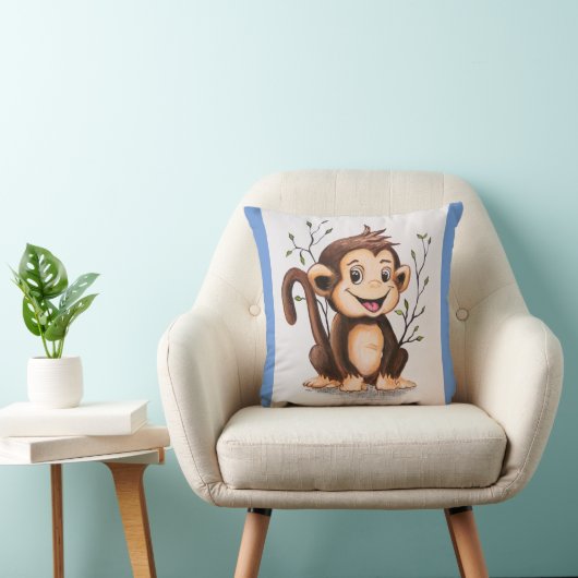 Coussin Manny le singe 2 côté (Chaise)