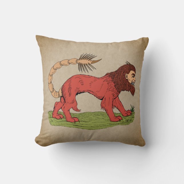 Coussin Manticore (Recto)