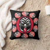 Coussin Maori Haka | Nouvelle-Zélande | Art natif | Tabl D (Couverture)