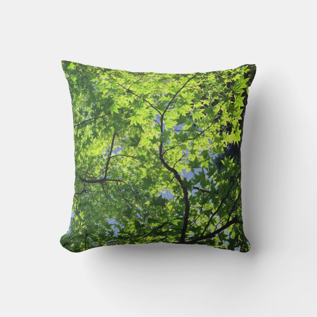 Coussin Maples au printemps (Recto)