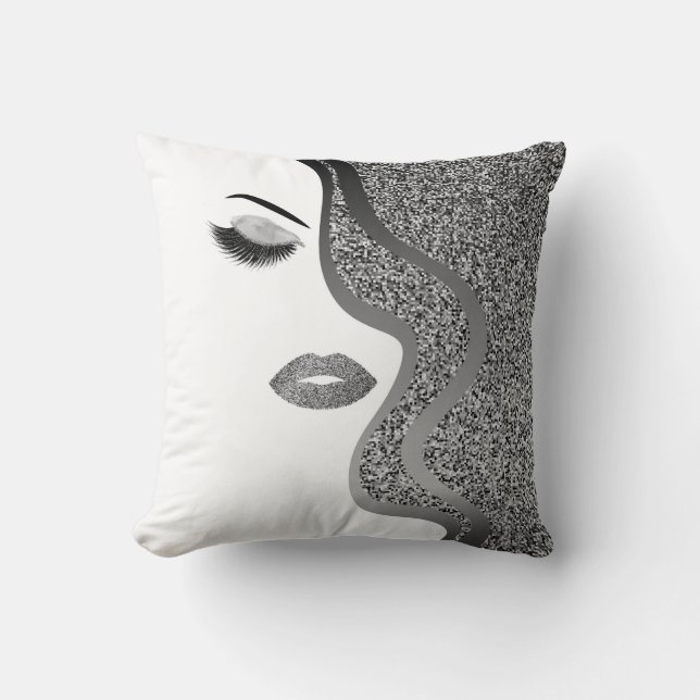 Coussin Maquillage avec effet parties scintillant (Recto)