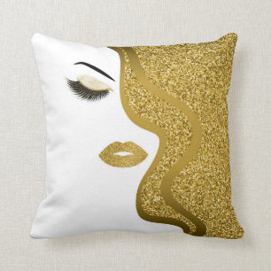 Coussin Maquillage avec l'effet de parties scintillantes