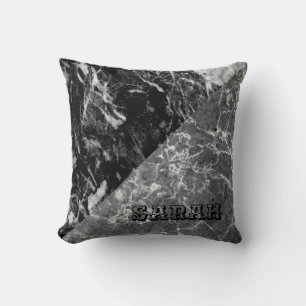Coussin Marble noir