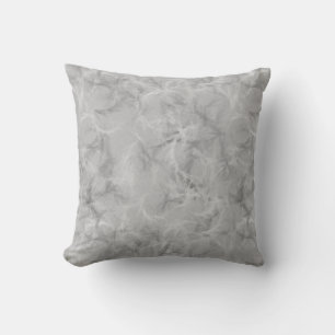 Coussin Marble swirl print - soft grey