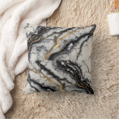 Coussin marbrage noir et or (Couverture)