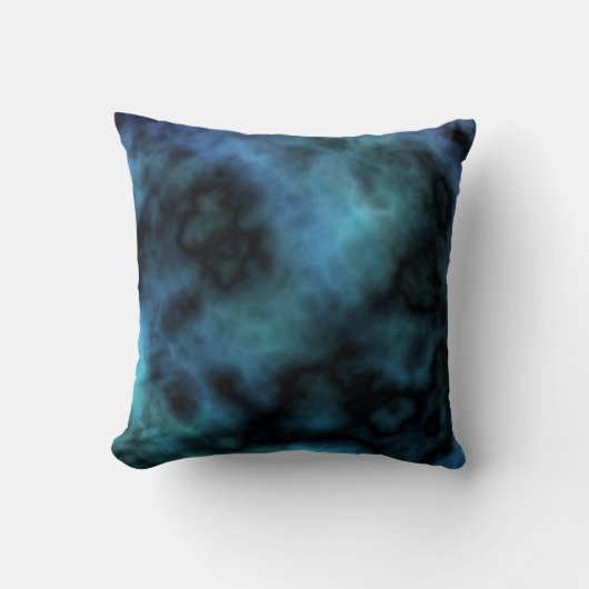 Coussin Marbre Bleu Cosmic Faux (Recto)