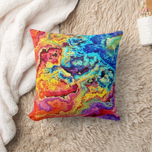 Coussin Marbre brillant et coloré (Couverture)