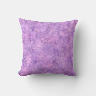 Coussin Marbre d'aquarelle violet et lavande