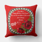 Coussin Marbre moderne Abstrait double face 2 Designs Rose (Verso)