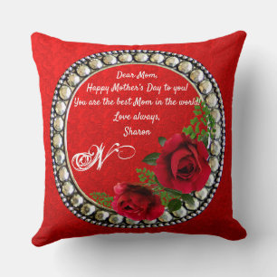 Coussin Marbre moderne Abstrait double face 2 Designs Rose