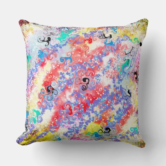 Coussin Marbre moderne Abstrait double face 2 Designs Rose (Recto)