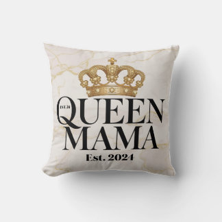 Coussin "Marbre & Or 'Queen Mama' Art