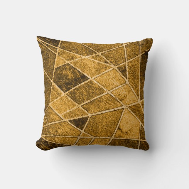 Coussin Marbre orange (Recto)