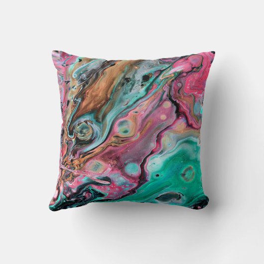 Coussin Marbre rose et vert (Verso)