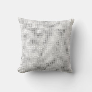 Coussin Marbre sarcelle blanche Élégance classique Brillan