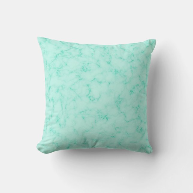 Coussin Marbre turquoise (Recto)