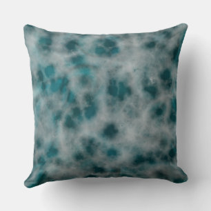Coussin Marbre turquoise abstrait