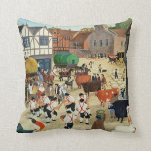 Coussin Marché aux bestiaux du 18ème siècle de Mayfair