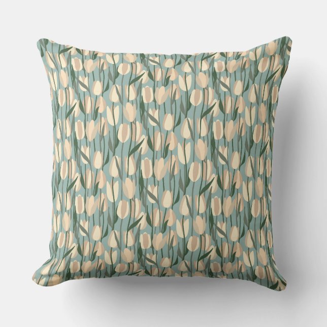 Coussin Marché de fleurs inspiré de Matisse - Amsterdam (Recto)