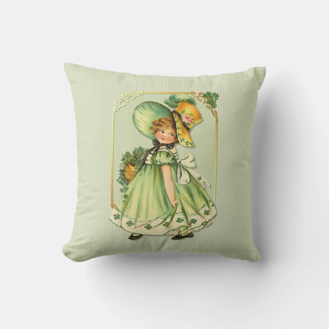 Coussin Marche Shamrock irlandaise (Recto)