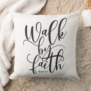 Coussin Marcher Par La Foi 2 Corinthiens 5:7