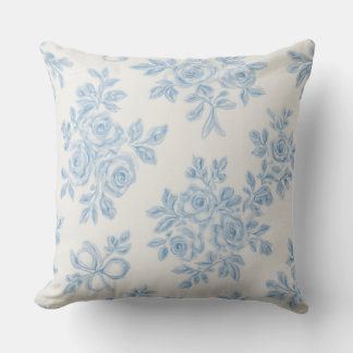 Coussin Marcie and Lour Blue Floral