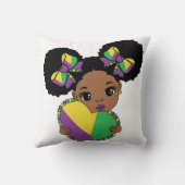Coussin Mardi Gras Baby Girl Holt Heart (Verso)