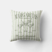 Coussin Margaritas Rétro Modernes et Mariage Rayé Bach (Verso)