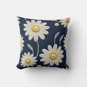 Coussin Marguerite blanche