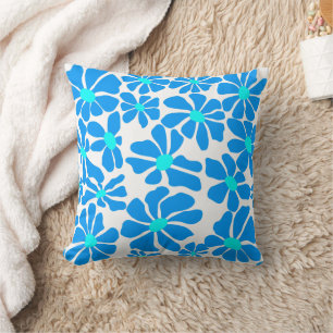 Coussin Marguerite en 2 teintes B02.bblue