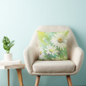 Coussin Marguerites blanches (Chaise)