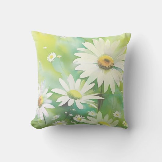 Coussin Marguerites blanches (Recto)