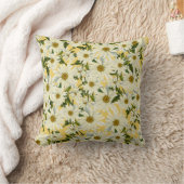 Coussin Marguerites blanches Fleur de marguerite Jaune Lum (Couverture)
