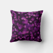 Coussin Marguerites en rose et violet (Verso)