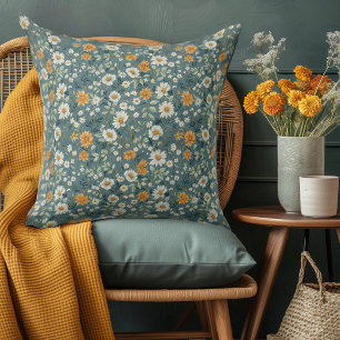 Coussin Marguerites sauvages