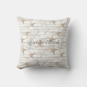Coussin Mariage à l'étoile de mer de la plage de l'océan t (Recto)