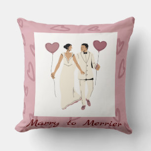 COUSSIN MARIAGE À MERRIER JETER LE COULEUR