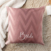 Coussin Mariage à paillettes Chevron rose pour la fête de (Couverture)