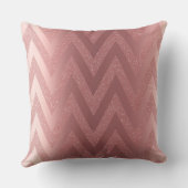 Coussin Mariage à paillettes Chevron rose pour la fête de (Verso)
