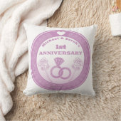 Coussin Mariage anniversaire dentelle look changer l'année (Couverture)