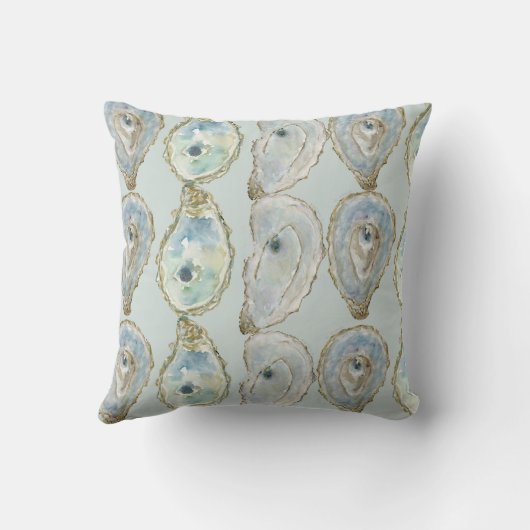 Coussin Mariage aux huîtres à l'aquarelle  (Verso)