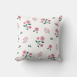 Coussin Mariage best-seller rouge floral arrière - plan de