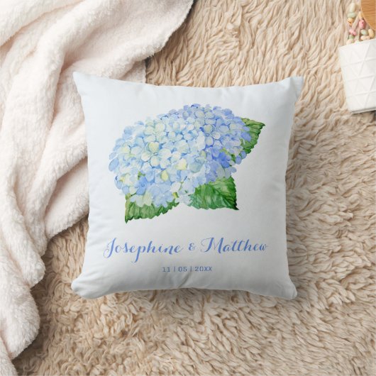 Coussin Mariage Blue Hydrangea (Couverture)