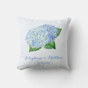Coussin Mariage Blue Hydrangea