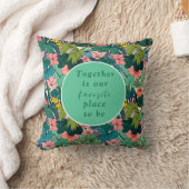 Coussin Mariage Bohème au Hibiscus (Couverture)