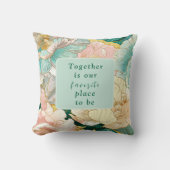 Coussin Mariage Bohème Floral (Recto)